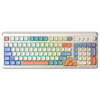Aula S99 Retro Turuncu RGB %96 Kablolu/Kablosuz Oyuncu Klavyesi