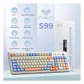 Aula S99 Retro Turuncu RGB %96 Kablolu/Kablosuz Oyuncu Klavyesi