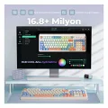 Aula S99 Retro Turuncu RGB %96 Kablolu/Kablosuz Oyuncu Klavyesi