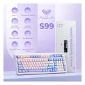 Aula S99 Retro Mavi RGB %96 Kablolu/Kablosuz Oyuncu Klavyesi