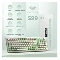 Aula S99 Retro Yeşil RGB %96 Kablolu/Kablosuz Oyuncu Klavyesi