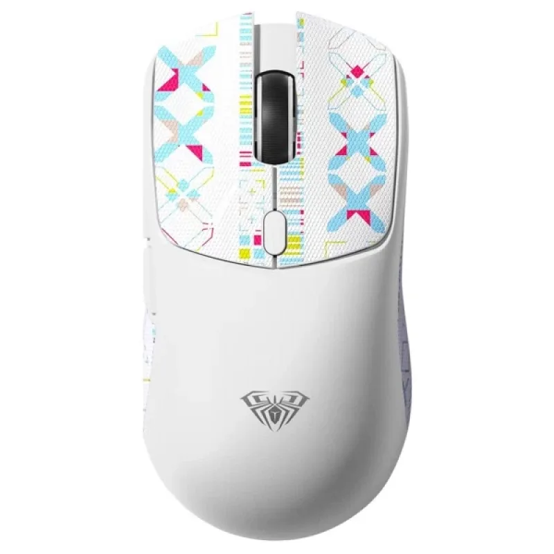 Aula SC580X LightWeight Beyaz Şarjlı Makrolu Ergonomik Optik Kablolu/Kablosuz Oyuncu Mouse
