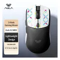 Aula SC580X LightWeight Siyah Şarjlı Makrolu Ergonomik Optik Kablolu/Kablosuz Oyuncu Mouse