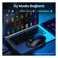Aula SC900 Pro Siyah Şarjlı Optik Kablolu/Kablosuz Oyuncu Mouse
