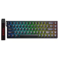 Aula Win68 HE Manyetik Klavye Rapid Trigger GrayWood Switch 8000Hz RGB TKL Hot Swap Oyuncu Klavyesi Siyah