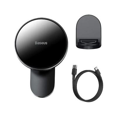 BASEUS BİG ENERGY MAGSAFE KABLOSUZ ŞARJ ÖZELLİKLİ ARAÇ İÇİ TELEFON TUTUCU SİYAH