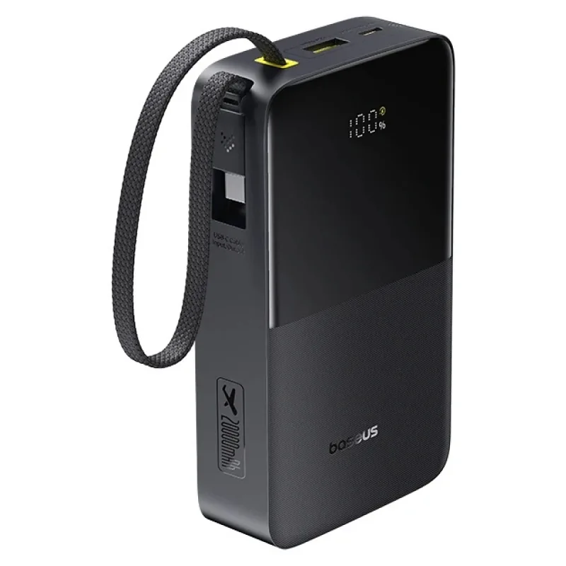 Baseus EnerFill FC51 Bipow2 Pro Siyah 20000 mAh Hızlı Şarj Powerbank
