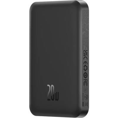 BASEUS MGSAFE MİNİ 20W 5.000 MAH KABLOSUZ ŞARJLI POWERBANK SİYAH