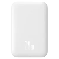 BASEUS MGSAFE MİNİ 20W 6.000 MAH KABLOSUZ ŞARJLI POWERBANK BEYAZ