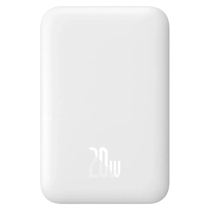 BASEUS MGSAFE MİNİ 20W 6.000 MAH KABLOSUZ ŞARJLI POWERBANK BEYAZ