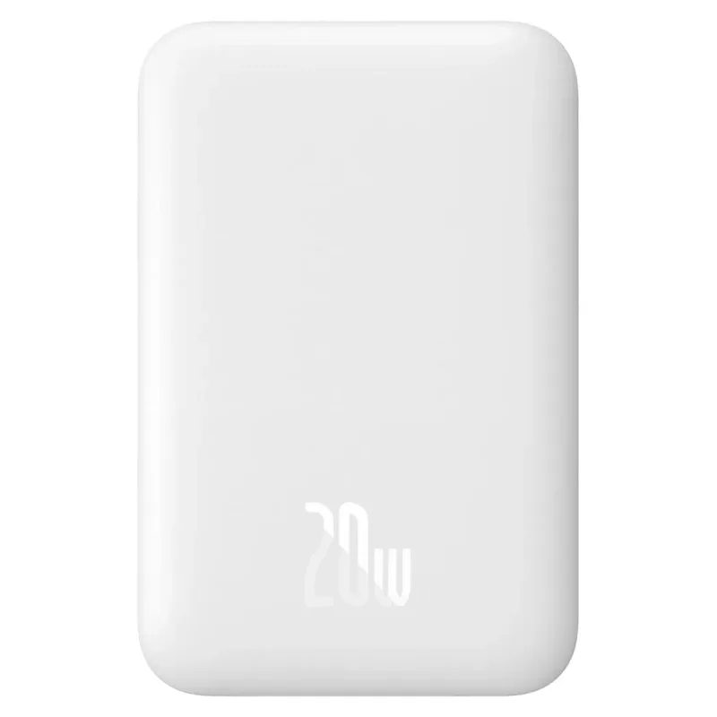 BASEUS MGSAFE MİNİ 20W 6.000 MAH KABLOSUZ ŞARJLI POWERBANK BEYAZ