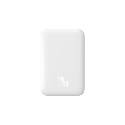 BASEUS MGSAFE MİNİ 20W 6.000 MAH KABLOSUZ ŞARJLI POWERBANK BEYAZ