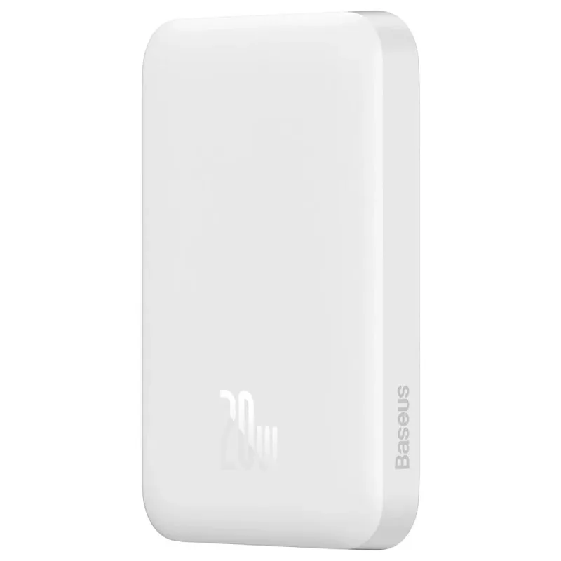BASEUS MGSAFE MİNİ 20W 6.000 MAH KABLOSUZ ŞARJLI POWERBANK BEYAZ