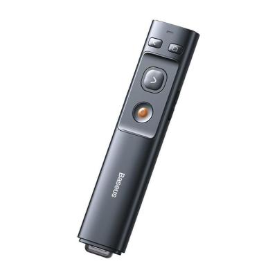 Baseus Orange Dot Lazerli Kablosuz Sunum Kalemi Gri