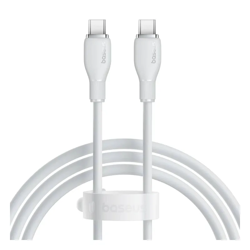 Baseus Pudding 1.2 m Beyaz USB to Type-C Hızlı Şarj Kablosu