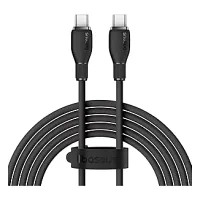 BASEUS PUDDİNG HIZLI ŞARJ ÖZELLİKLİ TYPE-C TO TYPE-C 100W KABLO 1.2 M SİYAH
