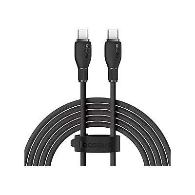 BASEUS PUDDİNG HIZLI ŞARJ ÖZELLİKLİ TYPE-C TO TYPE-C 100W KABLO 1.2 M SİYAH