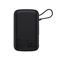 BASEUS Q POW PRO DİJİTAL EKRANLI 20W 10.000 MAH LİGHTNİNG KABLOLU POWERBANK SİYAH