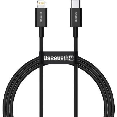 BASEUS SUPERİOR 20W 100 CM TYPE-C TO LİGHTNİNG ŞARJ KABLOSU SİYAH