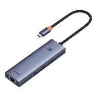 BASEUS ULTRA JOY 6 İN 1 MULTİFONKSİYONAL TYPE-C HUB DOCK STATİON - UZAY GRİ