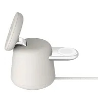 Belkin BoostCharge Pro Kablosuz 2'si 1 arada MagSafe (15 W) Şarj İstasyonu - Krem