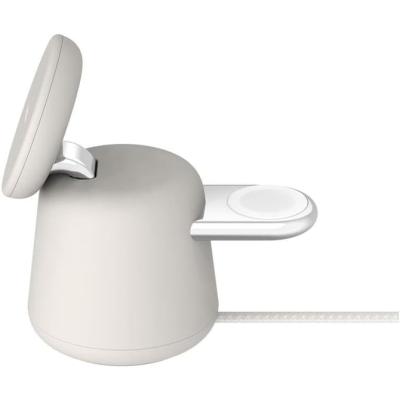 Belkin BoostCharge Pro Kablosuz 2'si 1 arada MagSafe (15 W) Şarj İstasyonu - Krem