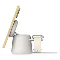 Belkin BoostCharge Pro Kablosuz 2'si 1 arada MagSafe (15 W) Şarj İstasyonu - Krem