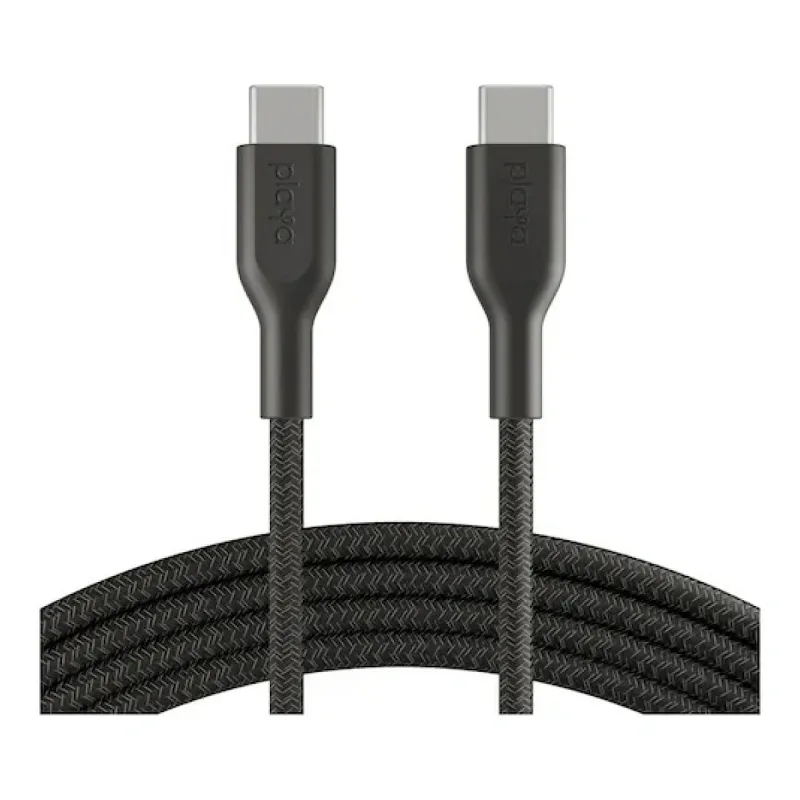 BELKİN PLAYA TYPE-C TO TYPE-C ÖRGÜLÜ KABLO 1 METRE - SİYAH