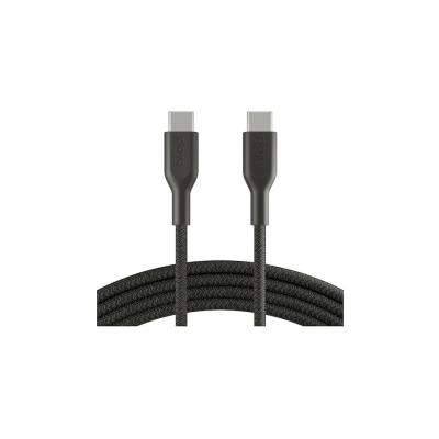 BELKİN PLAYA TYPE-C TO TYPE-C ÖRGÜLÜ KABLO 1 METRE - SİYAH