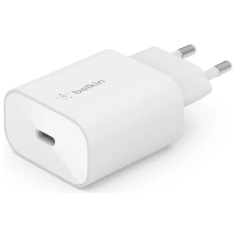 BELKİN WCA004VFWH 20W USB-C ŞARJ CİHAZI  BEYAZ