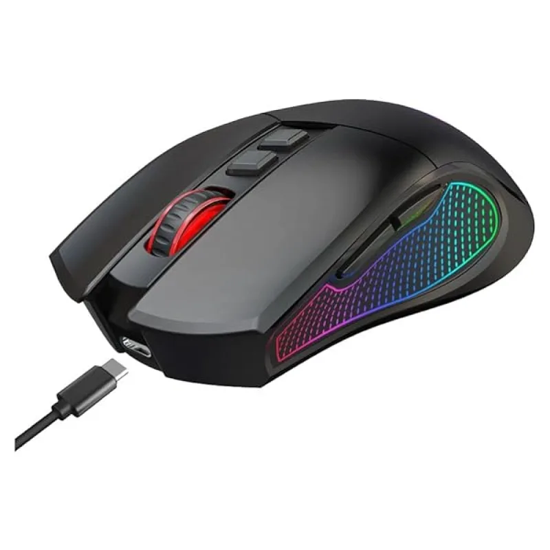 Claws Crossfire Air V1 Siyah RGB Makrolu Şarjlı Optik Kablolu/Kablosuz Oyuncu Mouse