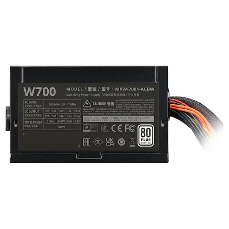 Cooler Master Elite Nex White W700 MPW-7001-ACBW-BEU 700 W Power Supply