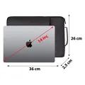 D'VERS MACBOOK AİR VE ULTRABOOK 13 -13.3 - 14 INÇ UYUMLU SU GEÇİRMEZ KUMAŞ VE FERMUAR ÖZELLİKLİ KILIF