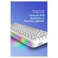 Daxi 713 CrystalKeys Dinamik RGB Oyuncu Klavyesi - Beyaz