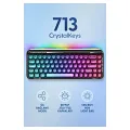 Daxi 713 CrystalKeys Dinamik RGB Oyuncu Klavyesi - Siyah