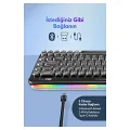 Daxi 713 CrystalKeys Dinamik RGB Oyuncu Klavyesi - Siyah