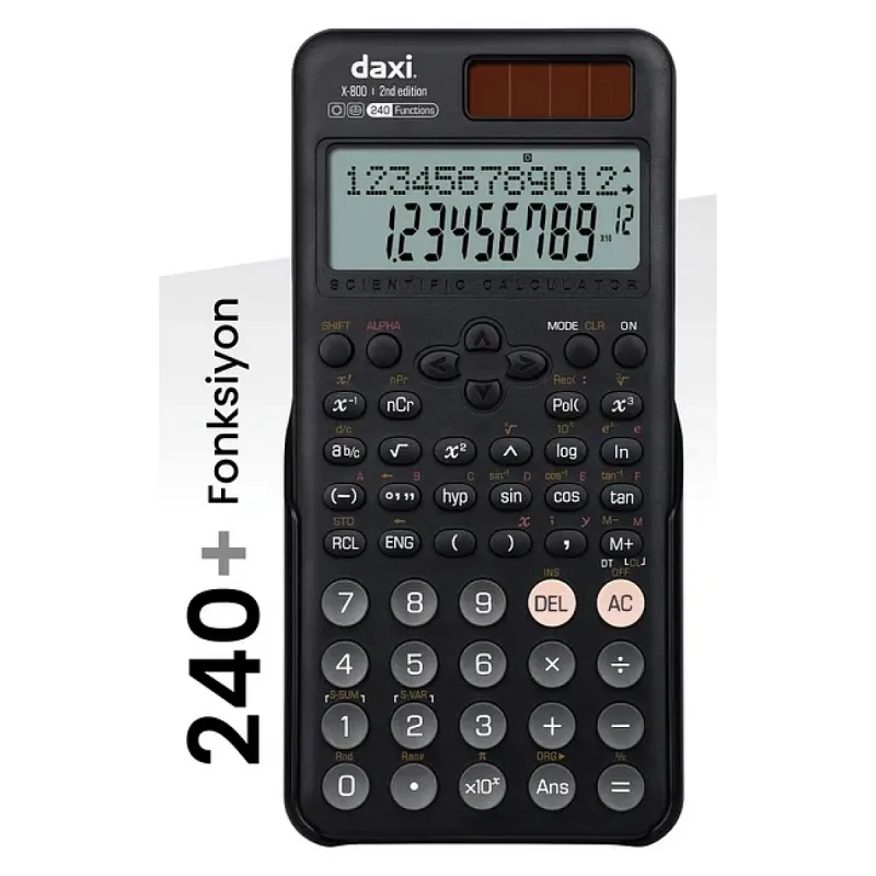 Daxi X-800 240 Fonksiyonlu Bilimsel Hesap Makinesi