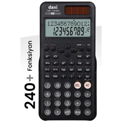 DAXİ X800 240 FONKSİYON PİLLİ BİLİMSEL HESAP MAKİNESİ