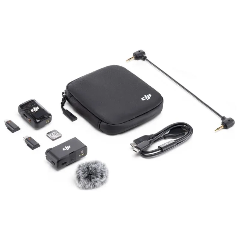 DJI MİC 2 (1 TX + 1 RX) KABLOSUZ TEK KİŞİLİK KOMPAKT MİKROFON SETİ