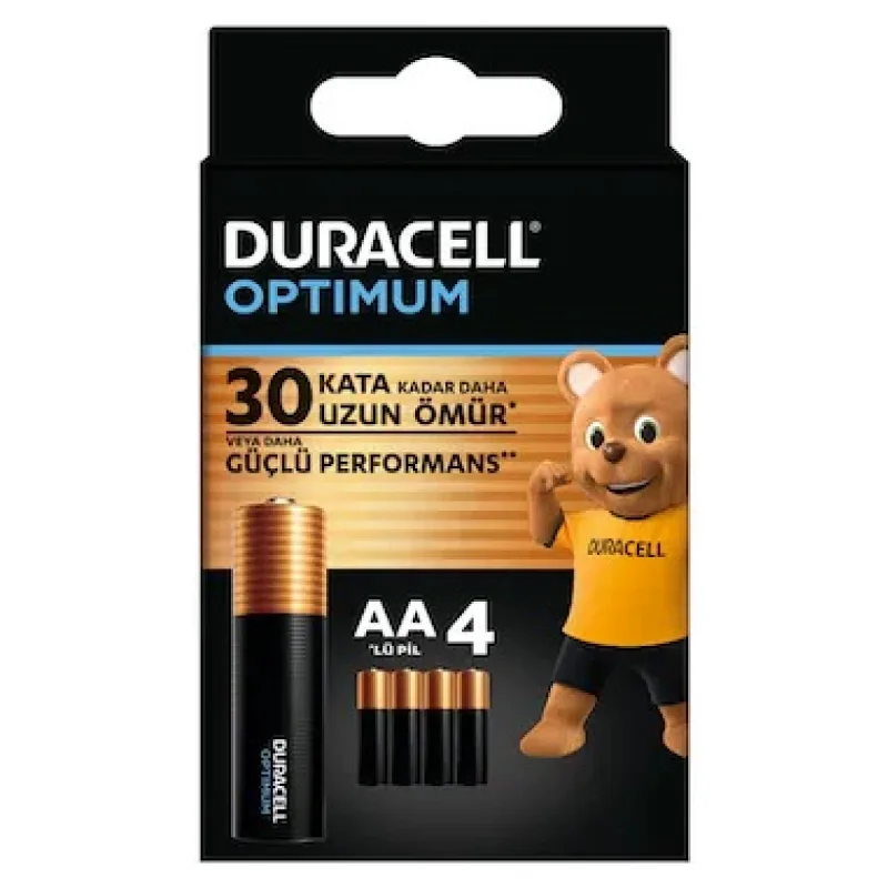 DURACELL OPTİMUM AA PİL 4 LÜ PAKET 1.5 ALKALİN