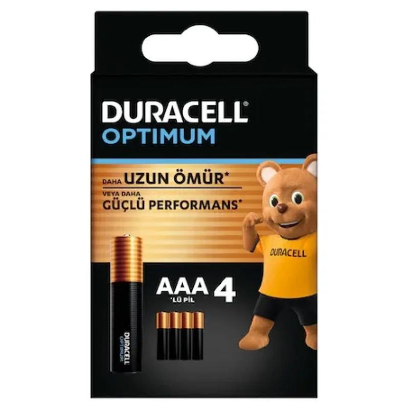DURACELL OPTİMUM AAA PİL 4 LÜ PAKET 1.5 ALKALİN