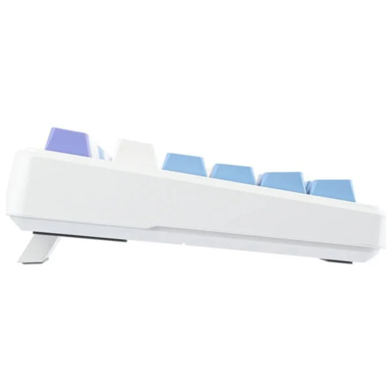 Aula F99 3 Modlu RGB Hot Swap Mekanik Linear GrayWood V3 Switch Kablosuz Makrolu Klavye Lila