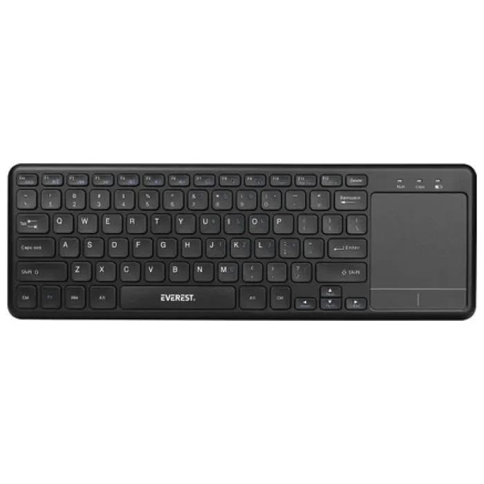 EVEREST EKW-155 SİYAH TOUCPAD MOUSE US LAYOUT KABLOSUZ SMART TV KLAVYE