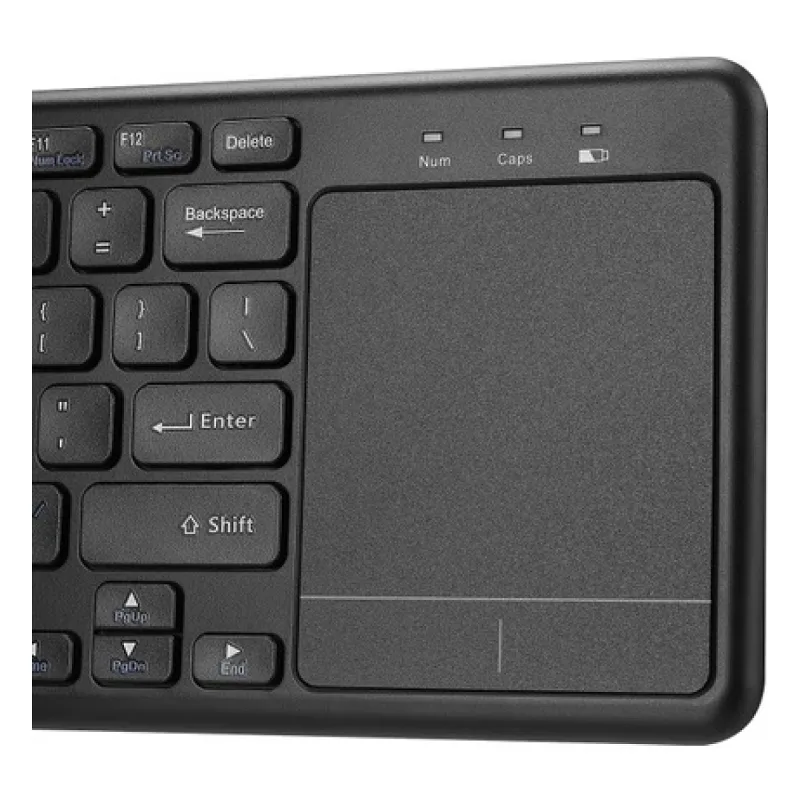 EVEREST EKW-155 SİYAH TOUCPAD MOUSE US LAYOUT KABLOSUZ SMART TV KLAVYE