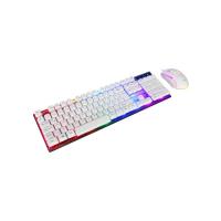 Everest KM-198 Luminax Beyaz Gökkuşağı Aydınlatmalı Q Gaming Oyuncu Klavye + Mouse Set