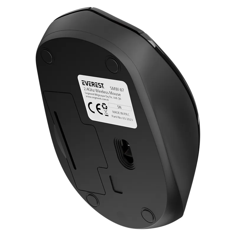 EVEREST SMW-87 USB SİYAH 2.4GHZ KABLOSUZ MOUSE
