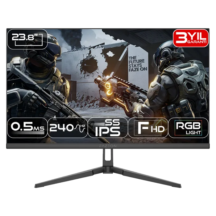 Fazeon X24F241S 23.8" 0.5 ms Full HD IPS 240 Hz Oyuncu Monitörü