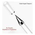 FİBAKS DOKUNMATİK KALEM TÜM CİHAZLARA UYUMLU TABLET TELEFON IÇİN ÇİZİM & YAZI KALEMİ 2 IN 1 DİSK UÇLU