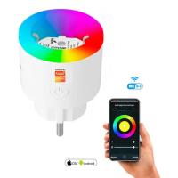 FULLTECH SMART PLUG FSM-2 AKIM KORUMALI AKILLI PRİZ RGB IŞIKLI 2.4 G WİFİ