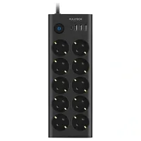 FULLTECH TERMAL AKIM KORUMALI 10 LU UZATMA KABLOSU 3XUSB 1X TYPE C FTR-14